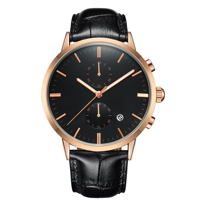 Orologio sportivo di Digital nero del movimento casuale del quarzo PE90 dell'orologio del calendario del cronografo degli uomini