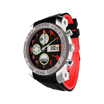 Movimento elettronico dell'orologio sportivo analogico digitale dello specchio del plexiglass con l'allarme