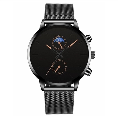 Mesh Watches casuale degli uomini impermeabili di vita di acciaio inossidabile Mesh Bracelet Watch 30m