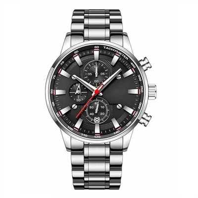 Orologio d'acciaio impermeabile multifunzionale dei bandisti degli orologi 30m di S di Sapphire Glass Mirror Men '