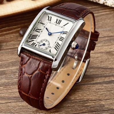 Orologi quadrati del quadrante dell'orologio di Pin Buckle Alloy Square Case per le signore