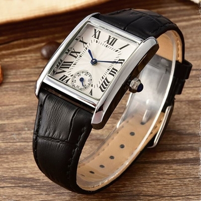 Orologi quadrati del quadrante dell'orologio di Pin Buckle Alloy Square Case per le signore
