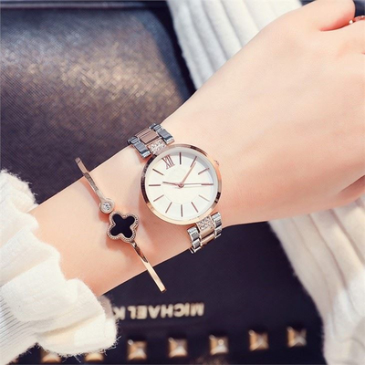 Orologio Diamond Metal Mesh Watch Band della cinghia di acciaio inossidabile del movimento del quarzo