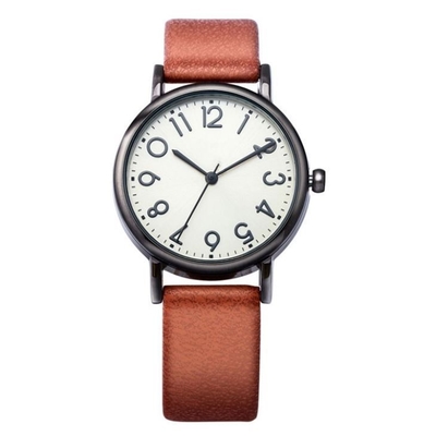 Le signore del movimento del quarzo rivestono di pelle orologio di cuoio impermeabile di vita di Vogue 30m dell'orologio il piccolo