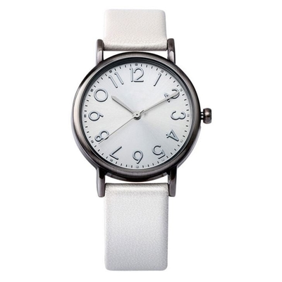 Le signore del movimento del quarzo rivestono di pelle orologio di cuoio impermeabile di vita di Vogue 30m dell'orologio il piccolo
