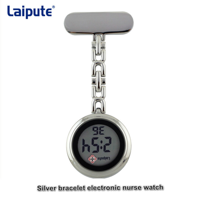orologi di vetro organici del pendente dell'orologio da tasca di Digital di caso di 34mm per gli infermieri