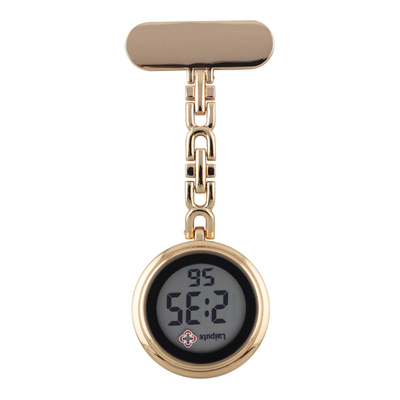 orologi di vetro organici del pendente dell'orologio da tasca di Digital di caso di 34mm per gli infermieri