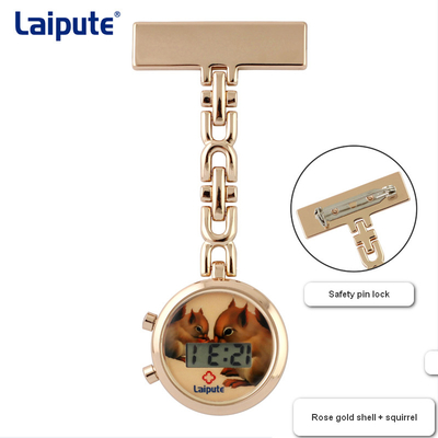 Gli infermieri svegli di Digital tagliano sull'orologio da tasca 27mm che il caso in lega di zinco impermeabilizza