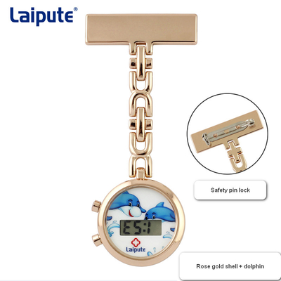 Gli infermieri svegli di Digital tagliano sull'orologio da tasca 27mm che il caso in lega di zinco impermeabilizza