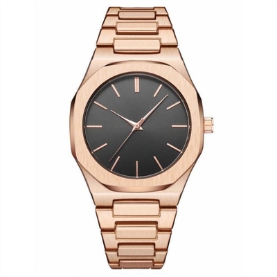 Orologio strutturato di acciaio inossidabile di acciaio inossidabile Mesh Bracelet Watch Japan Movement