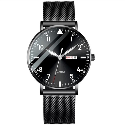 Orologi semplici del classico di acciaio inossidabile degli orologi degli uomini alla moda semplici del quadrante rotondo