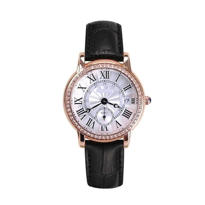 Specchio minerale rinforzato lunghezza dell'orologio di Digital delle donne della cinghia di cuoio 210mm