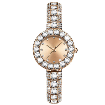 Adatti a donne di lusso leggere l'orologio del quarzo con Diamond Waterproof