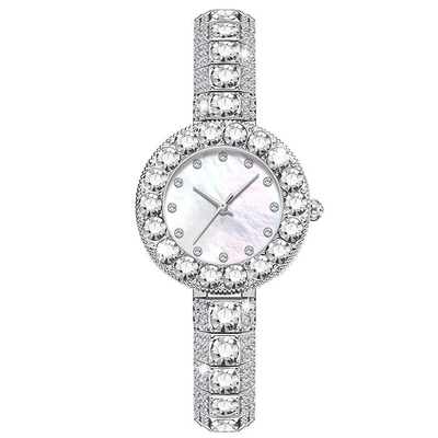 Adatti a donne di lusso leggere l'orologio del quarzo con Diamond Waterproof