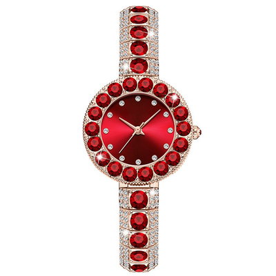 Adatti a donne di lusso leggere l'orologio del quarzo con Diamond Waterproof