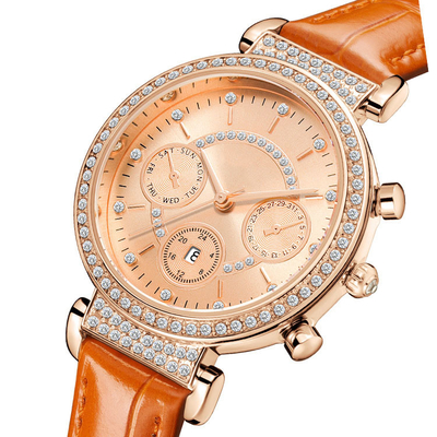 Orologio di lusso del quarzo di modo per le donne Diamond Watches impermeabile