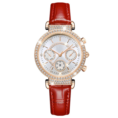 Orologio di lusso del quarzo di modo per le donne Diamond Watches impermeabile