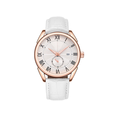 Gli orologi impermeabili di cuoio degli uomini di colori di modo dell'orologio del quarzo della lega 3atm