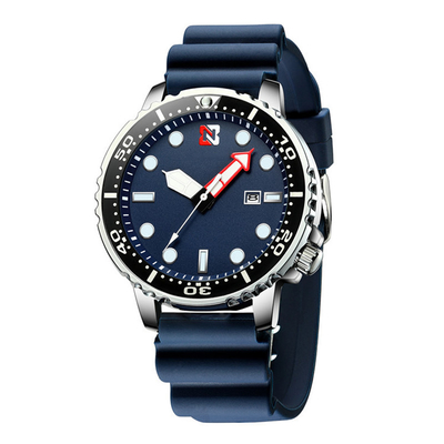 Orologio casuale di modo del fantasma dell'acqua di verde dell'orologio del quarzo degli uomini di sport