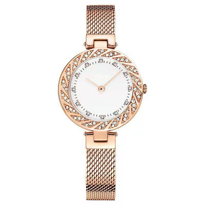 Trapano Mesh Belt Ladies Watch di Diamond Fashion Wrist Watch Bezel