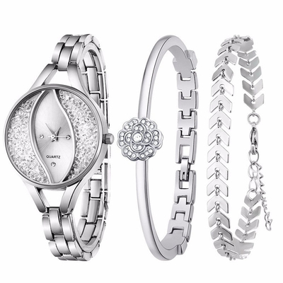 Orologio Diamond Bracelet Set del quarzo delle signore di modo del CE ROHS
