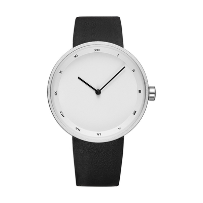 Orologio di cuoio della cinghia dell'orologio ultra sottile senza cuciture del quarzo per gli uomini