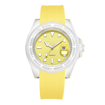 Orologio da polso al quarzo rotondo in acciaio inossidabile con quadrante colorato Peso 95 g