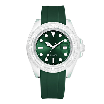 Orologio da polso al quarzo rotondo in acciaio inossidabile con quadrante colorato Peso 95 g