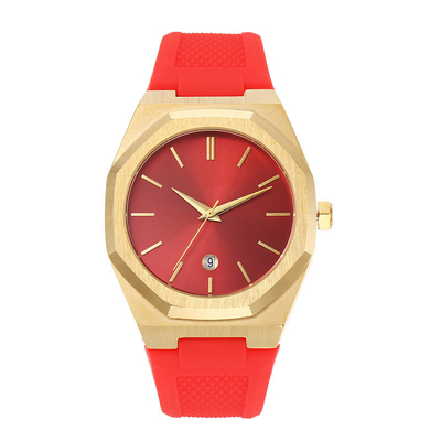 acciaio inossidabile del movimento dell'esposizione di tempo dell'orologio del quarzo di 40mm