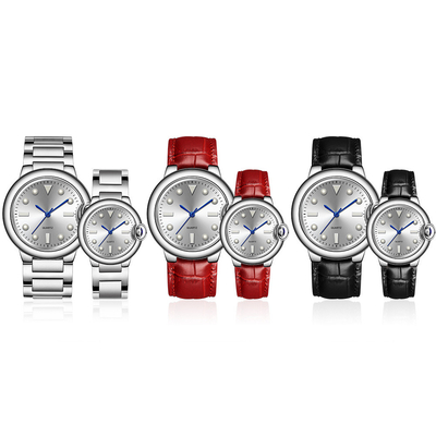 cassa dell'orologio 10mm del quarzo delle coppie del fermaglio di 20mm unisex