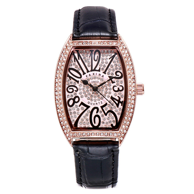 L'esposizione bianca di tempo del movimento dell'orologio del quarzo del quadrante impermeabilizza 3ATM 40mm
