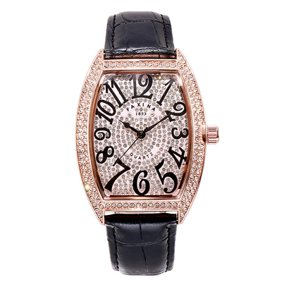 L'esposizione bianca di tempo del movimento dell'orologio del quarzo del quadrante impermeabilizza 3ATM 40mm
