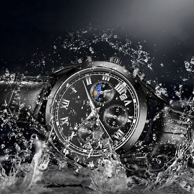 Resistenza all'acqua minerale 12mm di Crystal Buckle Quartz Battery Wristwatches 30m