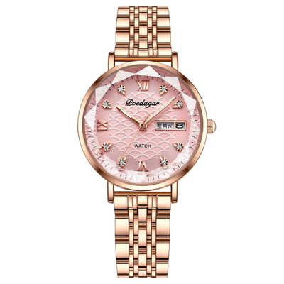 Orologio in argento in quarzo con resistenza all' acqua 3ATM