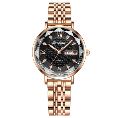 Orologio in argento in quarzo con resistenza all' acqua 3ATM