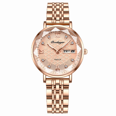Orologio in argento in quarzo con resistenza all' acqua 3ATM