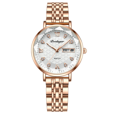 Orologio in argento in quarzo con resistenza all' acqua 3ATM