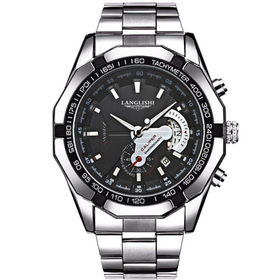 Elegante orologio in acciaio inossidabile spessore della cassa 13 mm che migliora la tua esperienza di cronometraggio