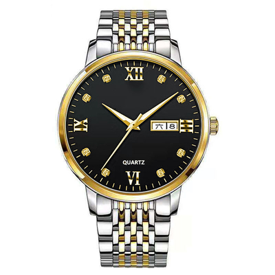 22 cm lunghezza della fascia Legato Quarzo Orologio da polso con display del tempo
