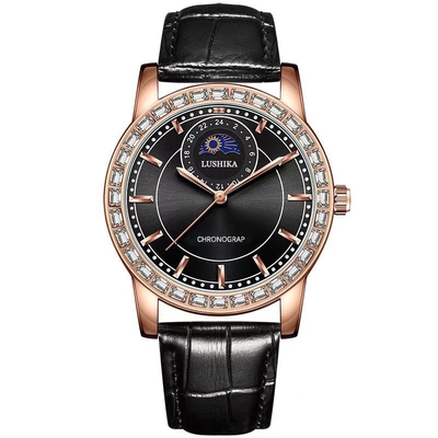 Orologi da polso in acciaio inossidabile a batteria di quarzo con quadrante personalizzato e chiusura a chiusura