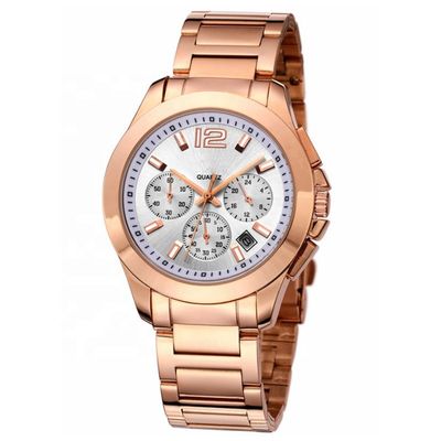 Acqua Threeeye resistente 10mm luminoso dell'orologio di acciaio inossidabile del quarzo