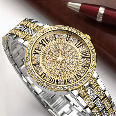 10bar Diamond Watch Womens d'argento impermeabile, PC21 oro bianco Diamond Watch
