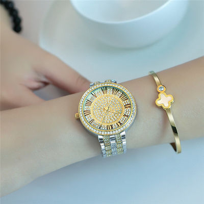 10bar Diamond Watch Womens d'argento impermeabile, PC21 oro bianco Diamond Watch