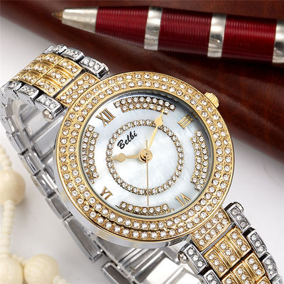10bar Diamond Watch Womens d'argento impermeabile, PC21 oro bianco Diamond Watch