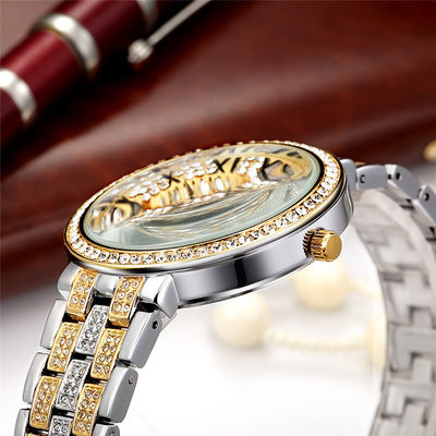 10bar Diamond Watch Womens d'argento impermeabile, PC21 oro bianco Diamond Watch