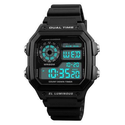 Digital e l'orologio analogico hanno condotto l'orologio di Digital unisex dell'orologio elettronico