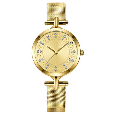 3ATM Diamond Quartz Watch Vacuum Electroplating genuino impermeabile Skinfriendly