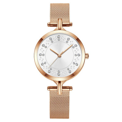 3ATM Diamond Quartz Watch Vacuum Electroplating genuino impermeabile Skinfriendly