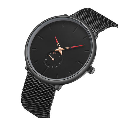 Orologio del quarzo della lega di PE45 Movt, orologio Scratchproof di acciaio inossidabile 316l