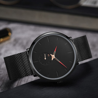 Orologio del quarzo della lega di PE45 Movt, orologio Scratchproof di acciaio inossidabile 316l